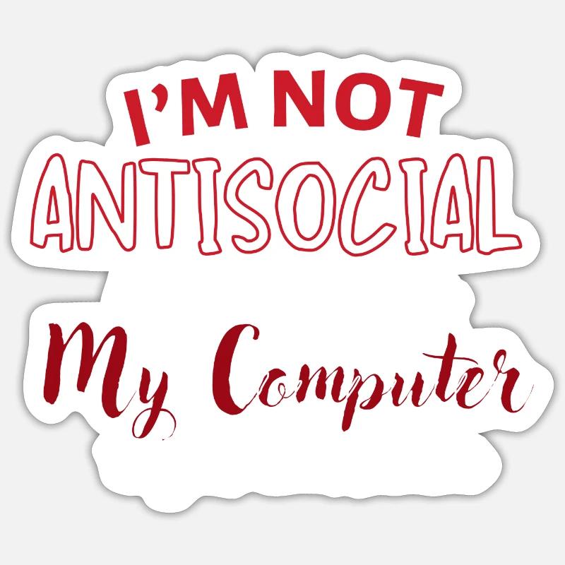 I prefer my computer Sticker size S (10 x 10 cm)