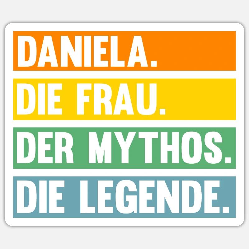 Daniela Sticker Größe S (10 x 10 cm)