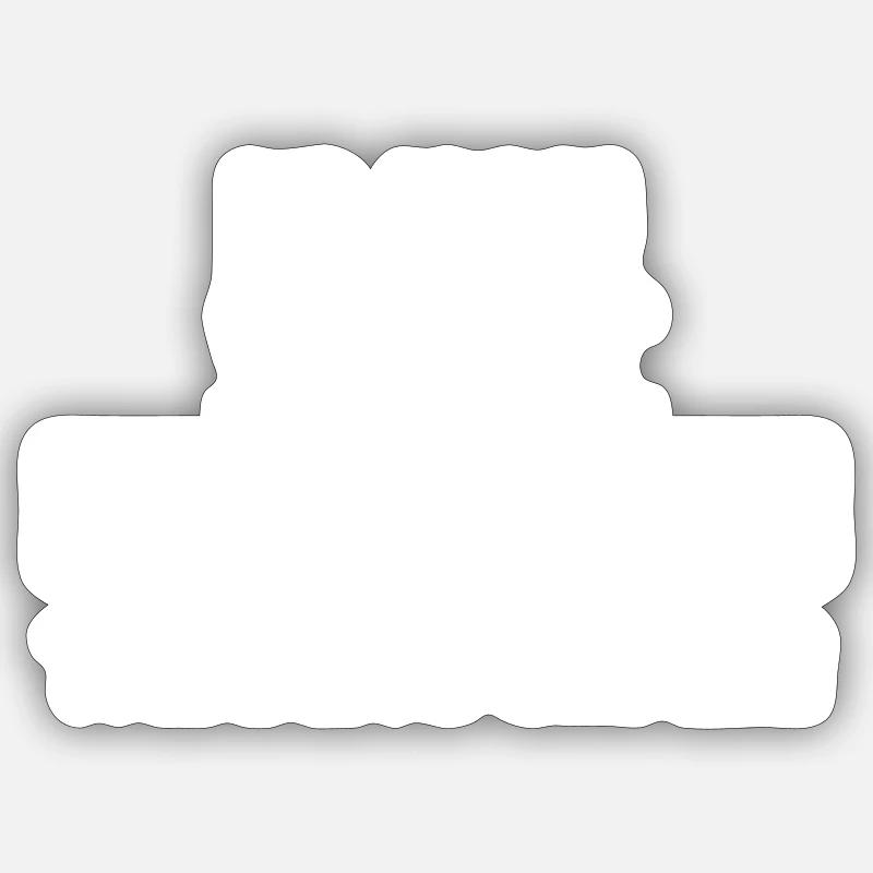 Arrêtez de penser petit Sticker taille S (10 x 10 cm)