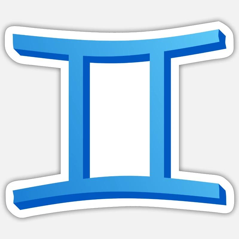 Twin - Sticker size S (10 x 10 cm) - white matte