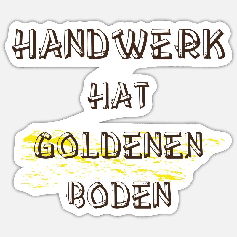 Handwerk Sticker Größe S (10 x 10 cm)