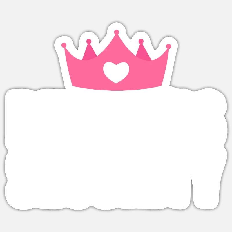Princess Security - Sticker Größe S (10 x 10 cm) - Mattweiß