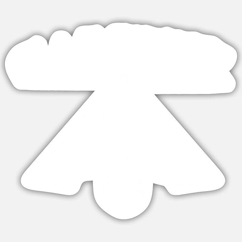 Camper - Sticker size S (10 x 10 cm) - white matte