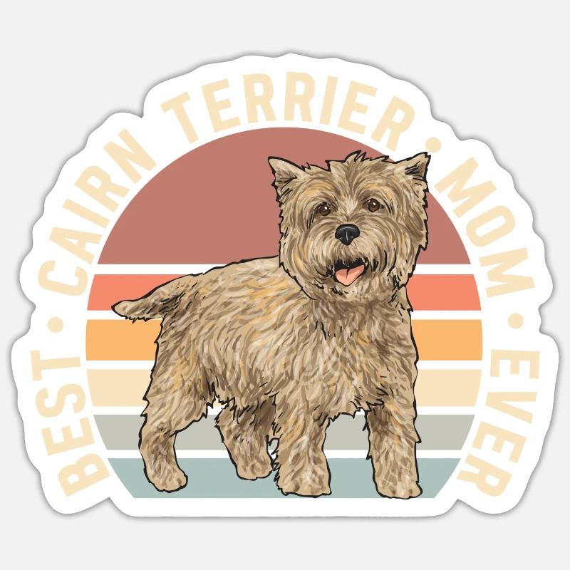 Cairn Terrier Chien Sticker taille S (10 x 10 cm)