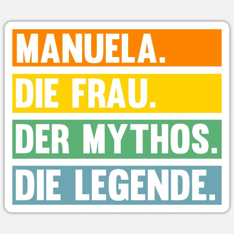 Manuela Sticker Größe S (10 x 10 cm)