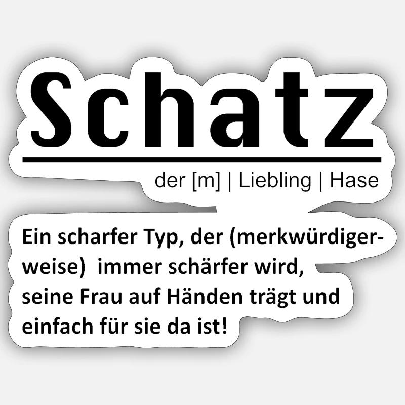 Schatz Sticker Größe S (10 x 10 cm)