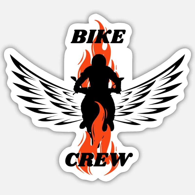 Vélo d’équipe - Sticker taille S (10 x 10 cm) - blanc mat