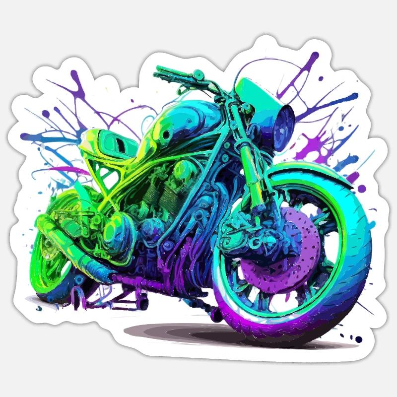 Original motorcycle - Sticker size S (10 x 10 cm) - white matte
