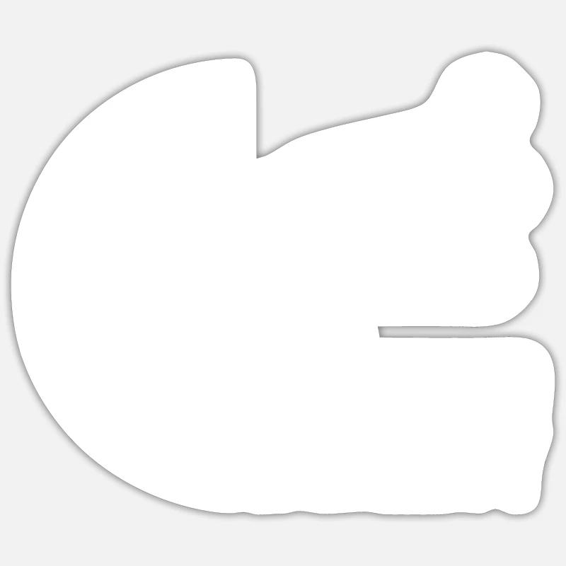 Fléchettes Sports Fun - Sticker taille S (10 x 10 cm) - blanc mat