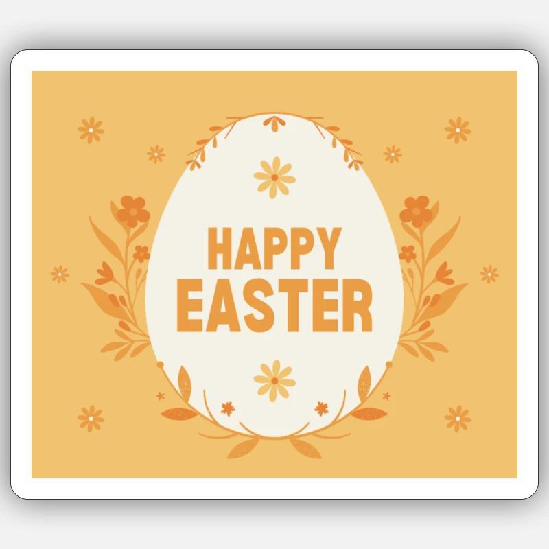 Happy Easter Sticker size S (10 x 10 cm)