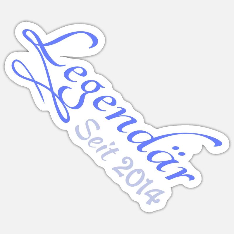 2014 - Sticker Größe S (10 x 10 cm) - Mattweiß