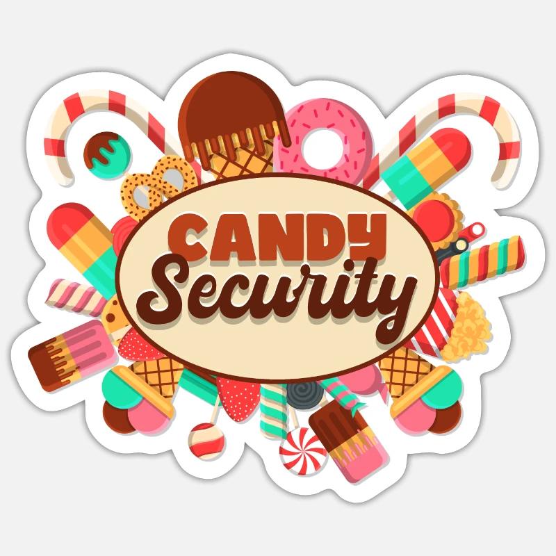 Candy Security Sticker size S (10 x 10 cm)