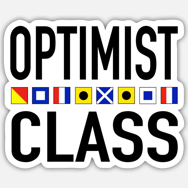 Optimist Sticker size S (10 x 10 cm)