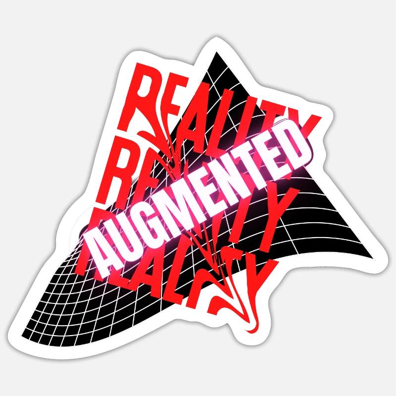 Reality Augmented Anamorphic Sticker size S (10 x 10 cm)