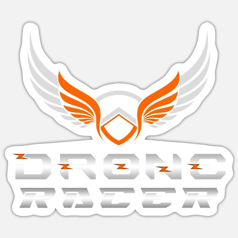 Drone Drones Drone Flight Drone Pilot - Sticker size S (10 x 10 cm) - white matte