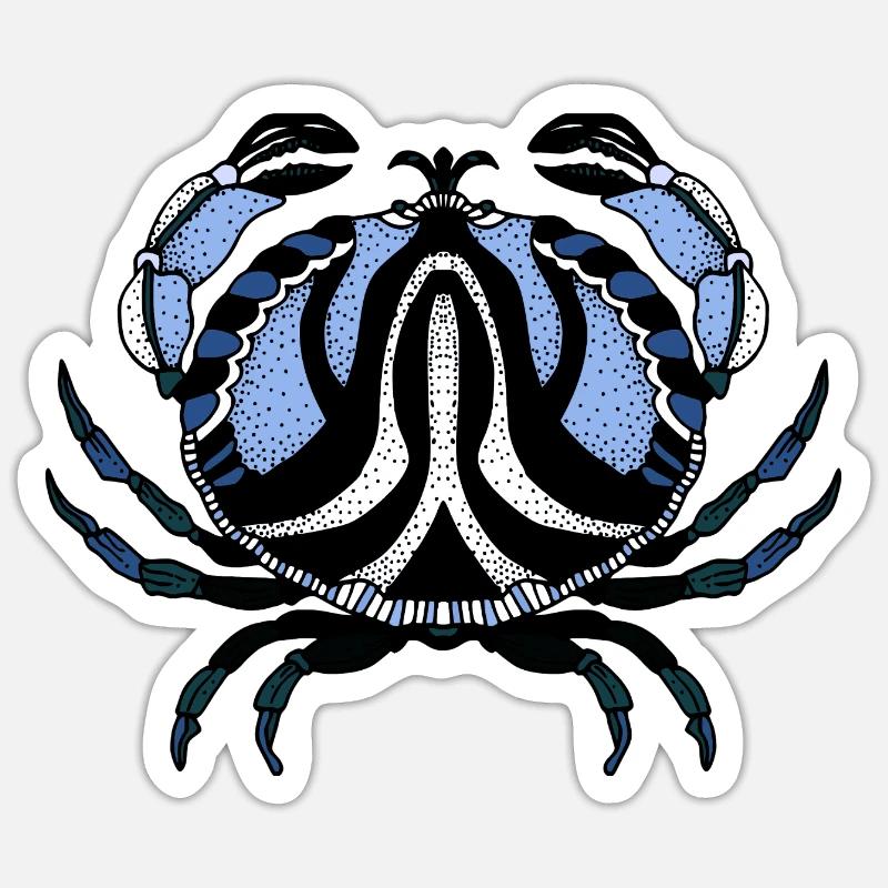 Crabe Sticker taille S (10 x 10 cm)