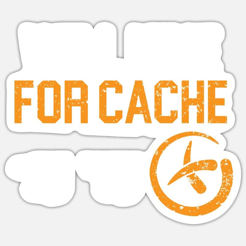 Wanders for cache, map reading, geocaching Sticker size S (10 x 10 cm)