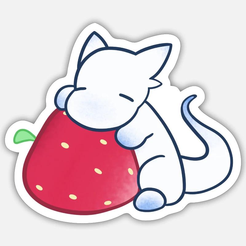 Erdbeere Sticker Größe S (10 x 10 cm)