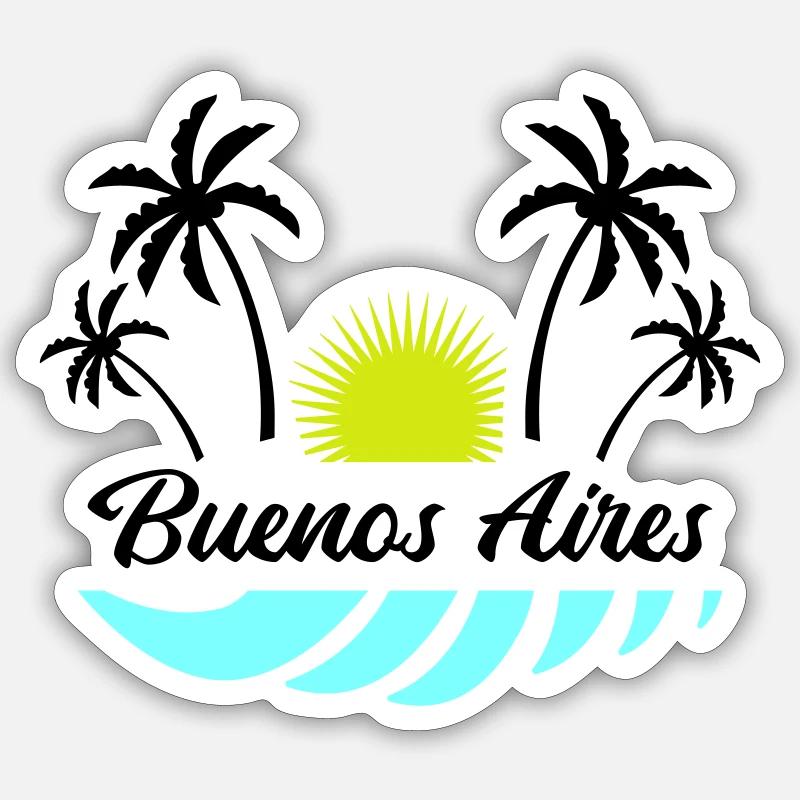 Buenos Aires - Sticker size S (10 x 10 cm) - white matte