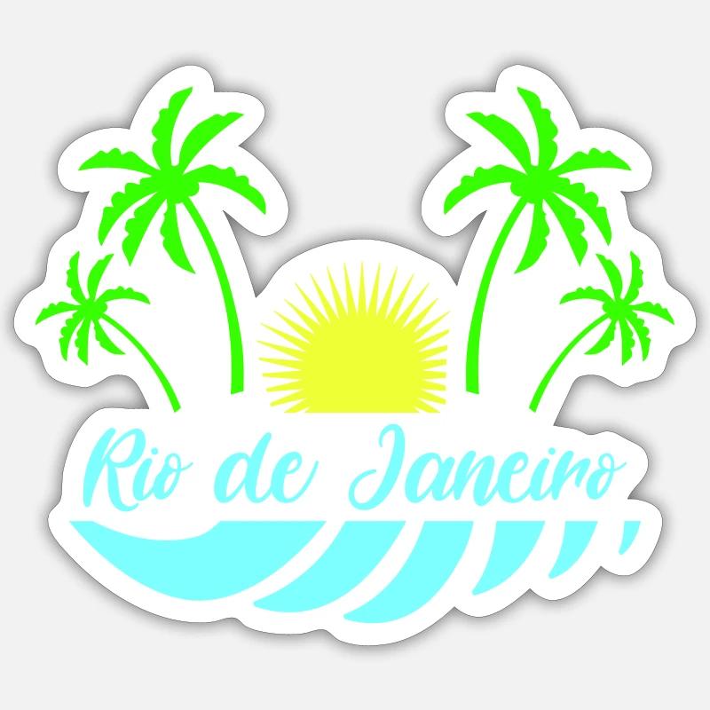 Rio de Janeiro - Sticker size S (10 x 10 cm) - white matte