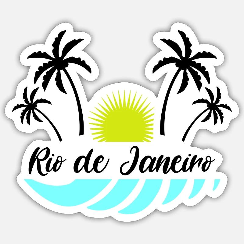 Rio de Janeiro - Sticker size S (10 x 10 cm) - white matte