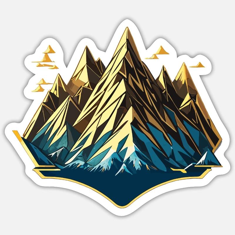 Collines de tranquillité Sticker taille S (10 x 10 cm)