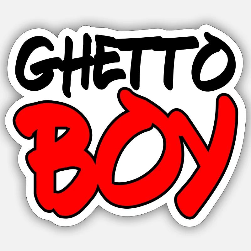 Ghetto Boy 2 - Sticker size S (10 x 10 cm) - white matte