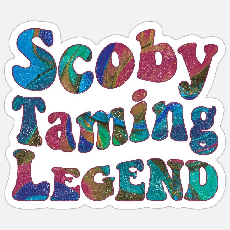 Scoby Taming Legend - Sticker size S (10 x 10 cm) - white matte