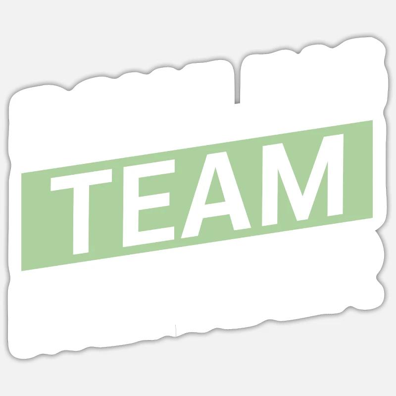 Bowling Team - Sticker Größe S (10 x 10 cm) - Mattweiß