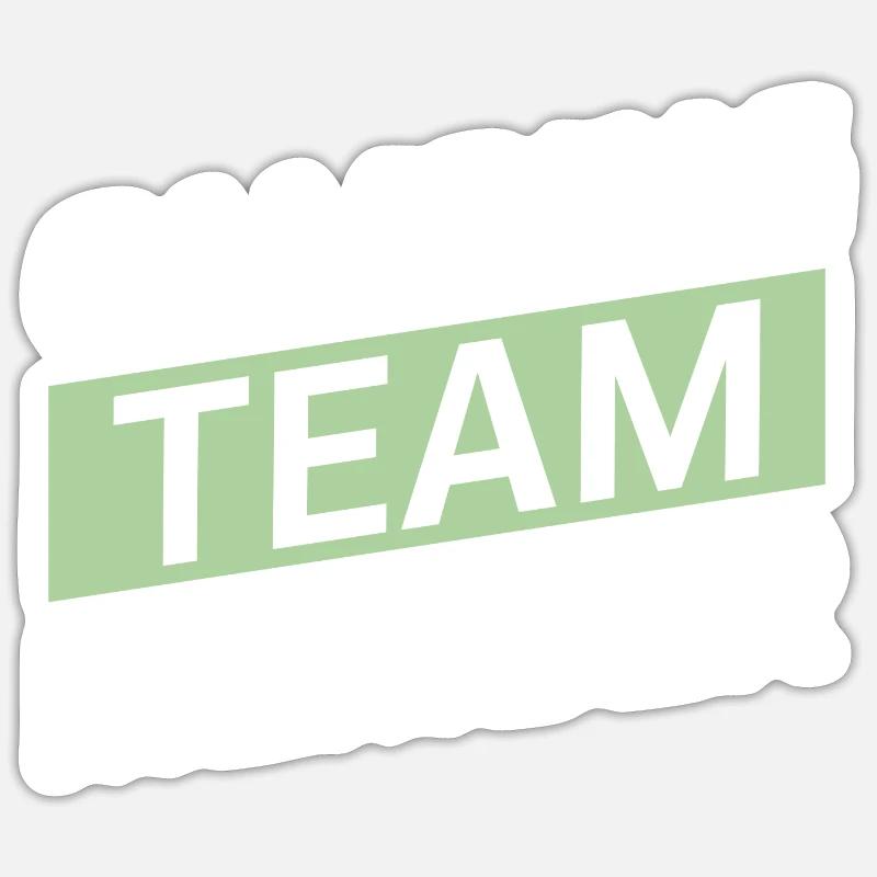 Camping Team - Sticker Größe S (10 x 10 cm) - Mattweiß