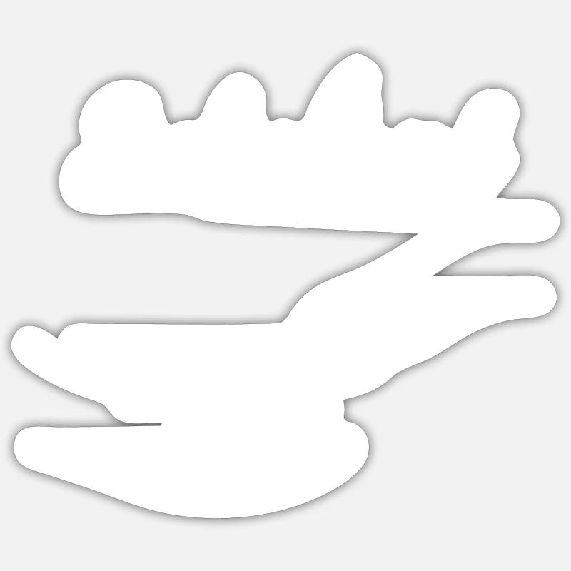 Seelenhund - Sticker Größe S (10 x 10 cm) - Mattweiß