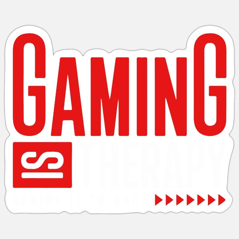 GAMING IS THERAPY Sticker size S (10 x 10 cm)