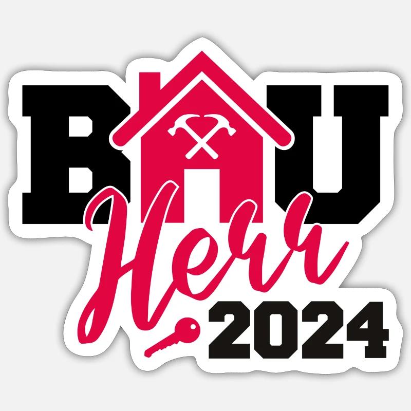 Client 2024 construction site house construction home construction Sticker size S (10 x 10 cm)