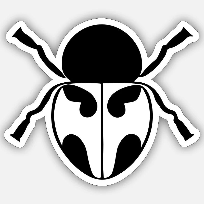 Ladybug - Sticker size S (10 x 10 cm) - white matte