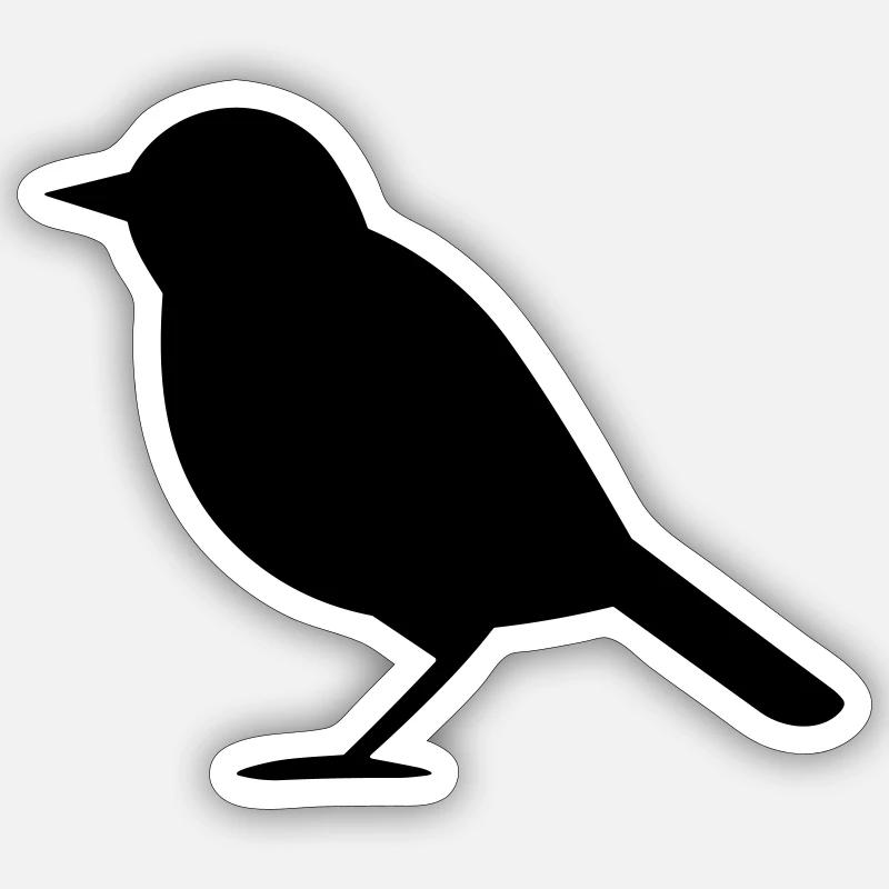 Oiseau Sticker taille S (10 x 10 cm)