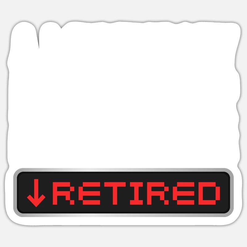 A legendary elevator mechanic has retired Sticker Größe S (10 x 10 cm)