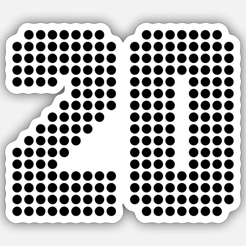 20 Sticker Größe S (10 x 10 cm)