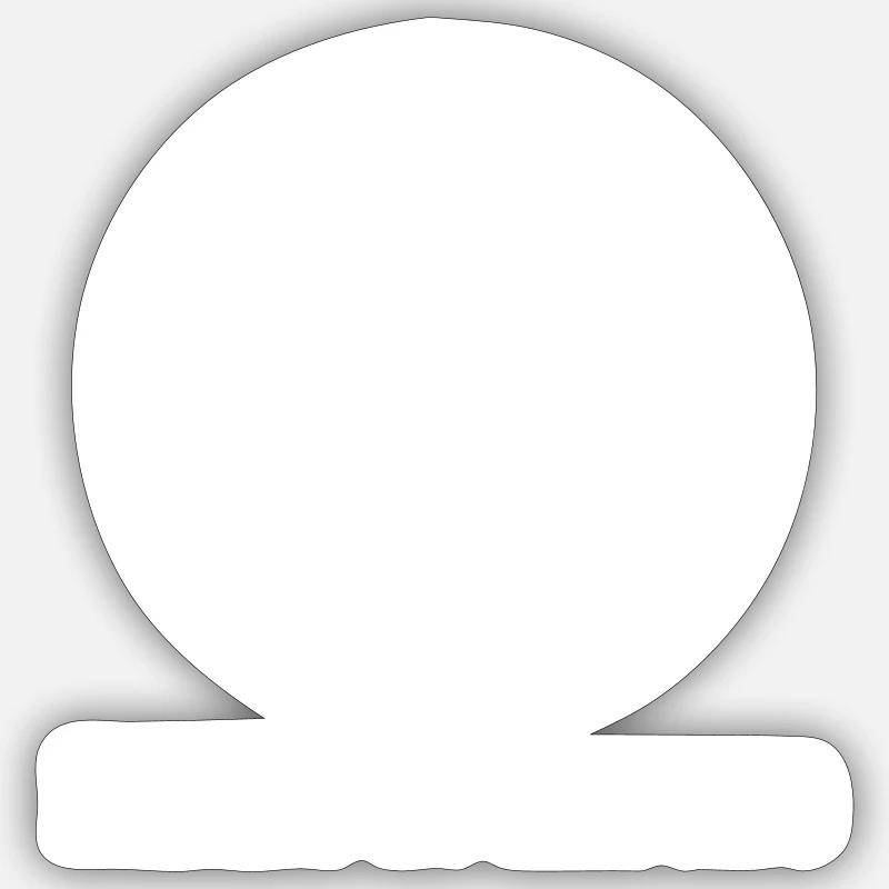 5, avenue de Rueil - Sticker taille S (10 x 10 cm) - blanc mat