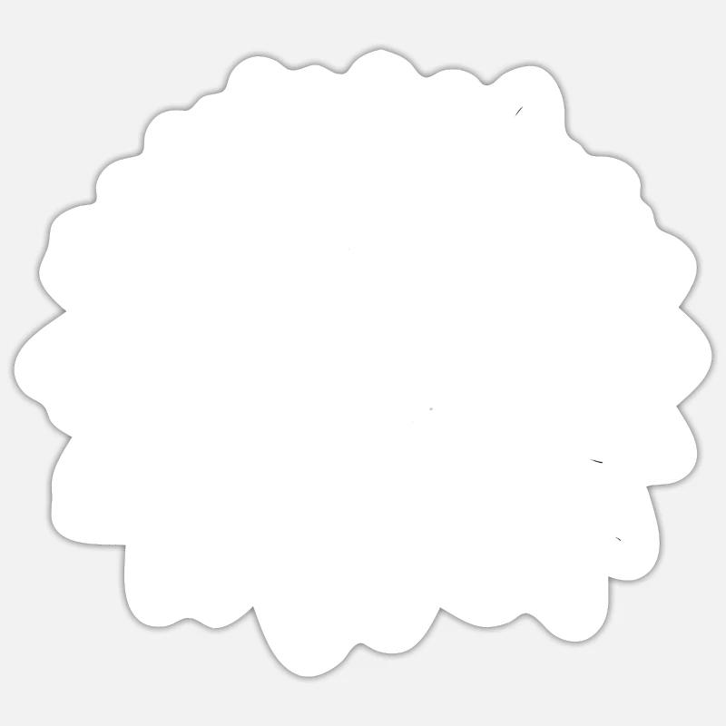 Conception de tournesol - Sticker taille S (10 x 10 cm) - blanc mat