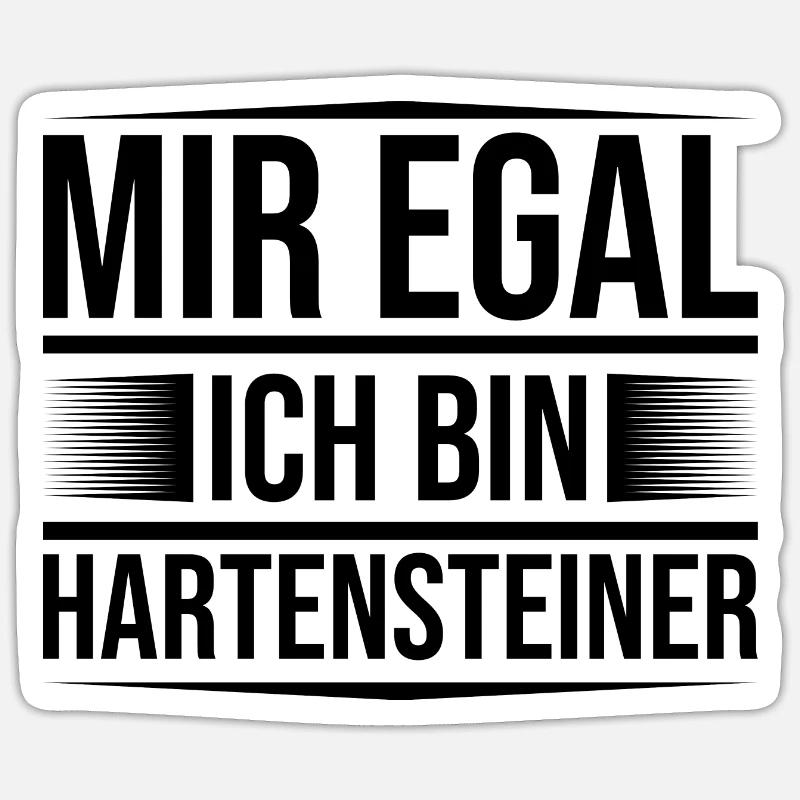 Mir egal Hartenstein Sticker Größe S (10 x 10 cm)