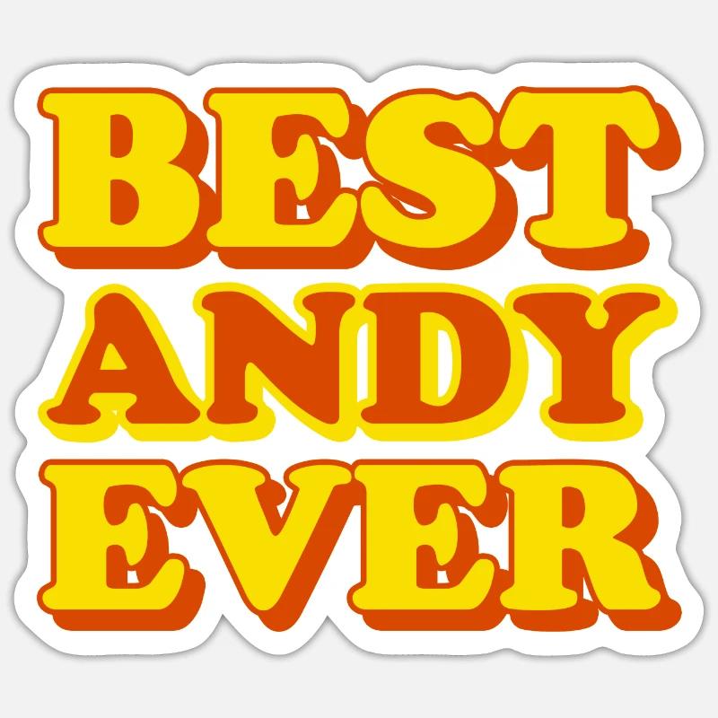 Andy First Name Funny Gift Sticker size S (10 x 10 cm)