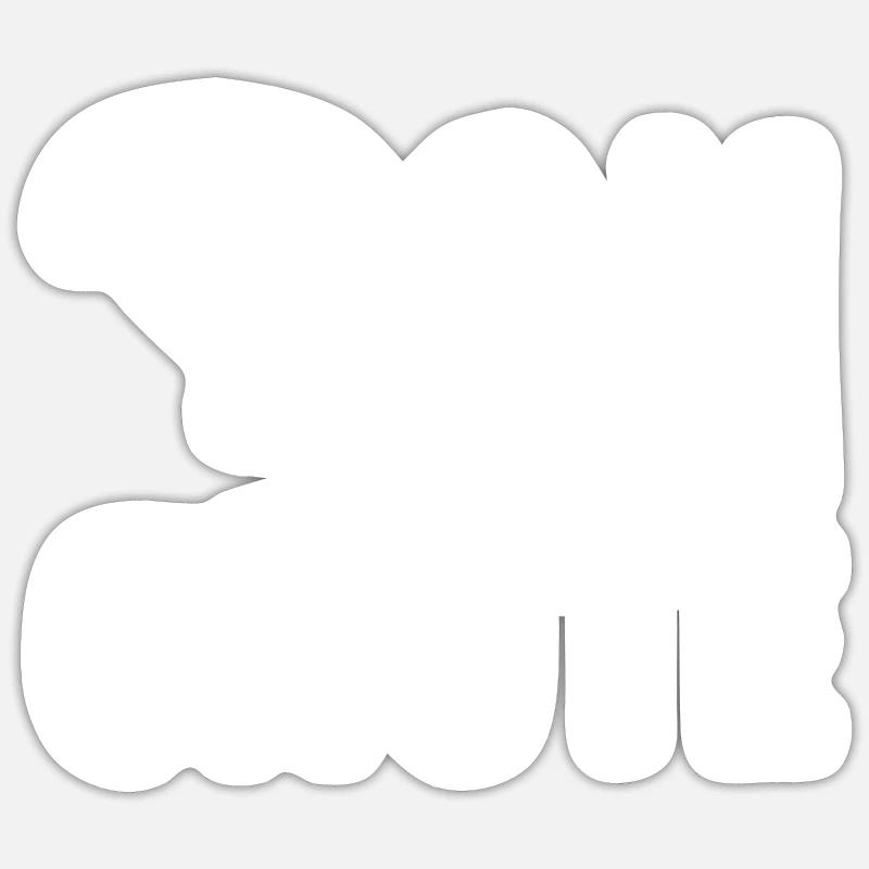 Paramotor Motorized paraglider - Sticker size S (10 x 10 cm) - white matte