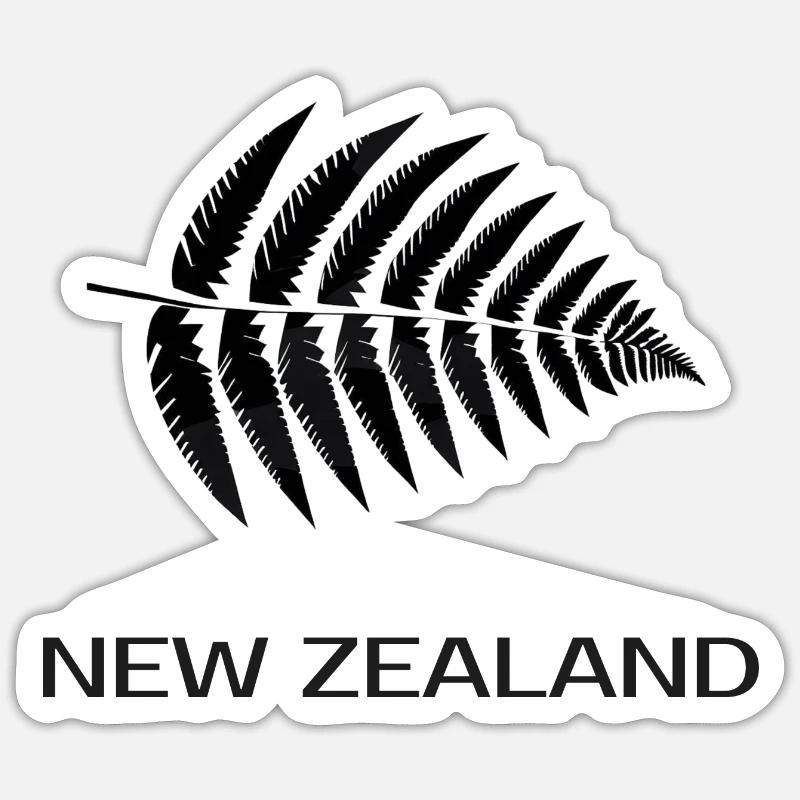 NEUSEELAND. - Sticker Größe S (10 x 10 cm) - Mattweiß