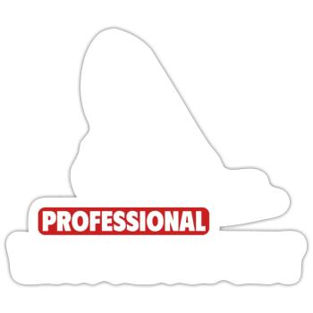 Aide domestique, femme de ménage, femme de ménage - Sticker taille S (10 x 10 cm) - blanc mat - Devant