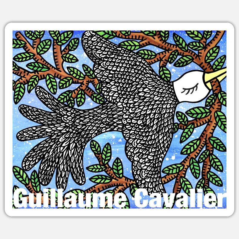 Colombe au rameau - Sticker taille S (10 x 10 cm) - blanc mat