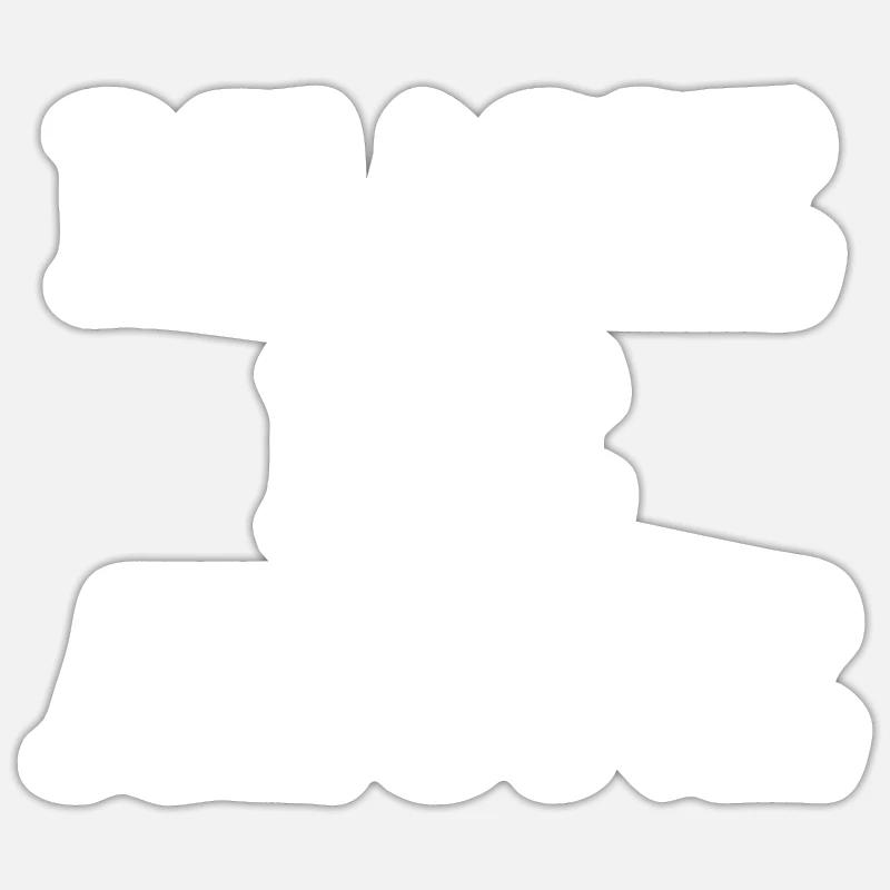 Leave me alone - Sticker size S (10 x 10 cm) - white matte