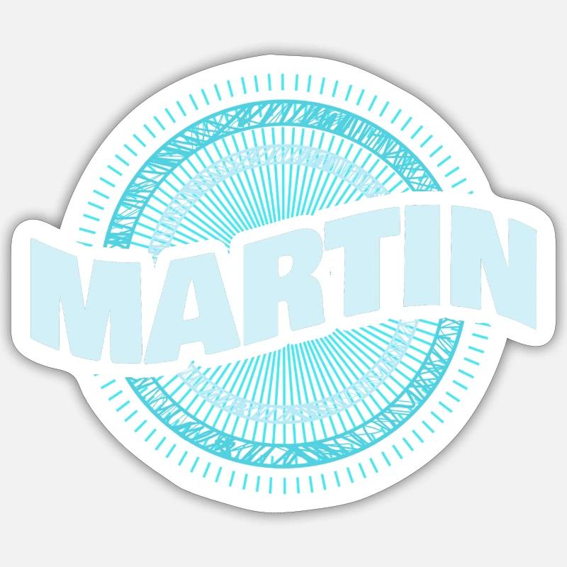Gift idea Martin - Sticker size S (10 x 10 cm) - white matte