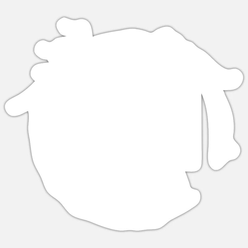 Ich bin ein Mensch Sticker Größe S (10 x 10 cm)