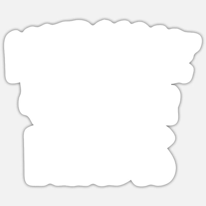 allergique aux lundis - Sticker taille S (10 x 10 cm) - blanc mat