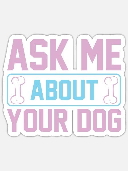 PawPrint Couture - Sticker Größe S (10 x 10 cm) - Mattweiß